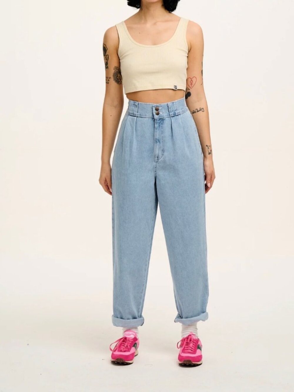 Lucy & Yak Addison Denim Jeans - Light Wash Blue - EUC - Size US16 UK20 - W40/R